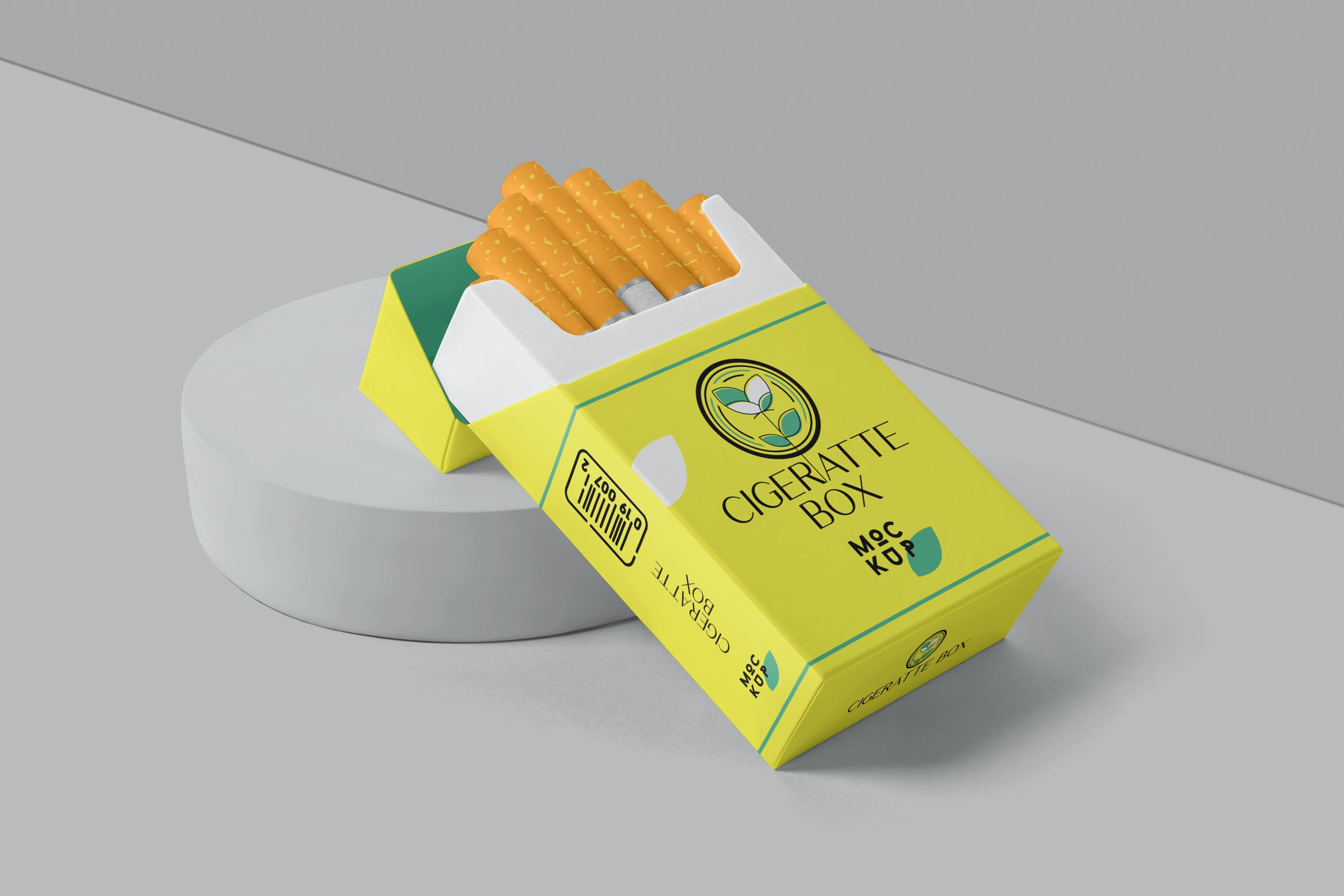 香烟盒包装品牌设计样机 Cigarette Pack Mockups