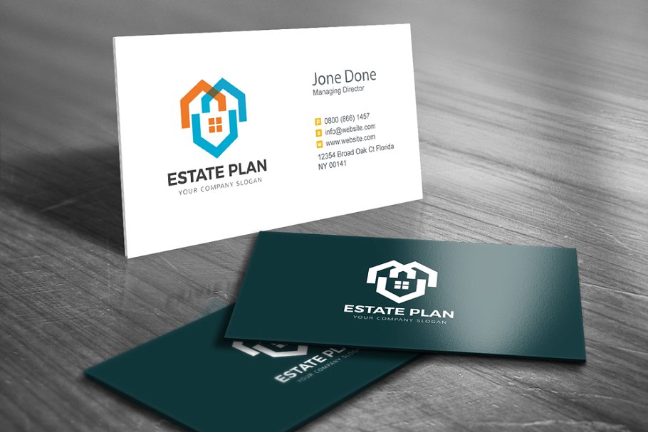 房地产企业Logo模板 Estate Plan