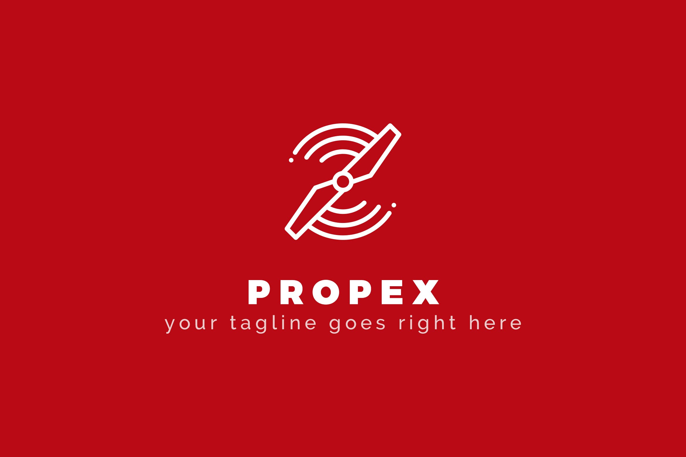 无人机品牌旋转几何图形抽象Logo模板 Propex – Abstract Logo Template