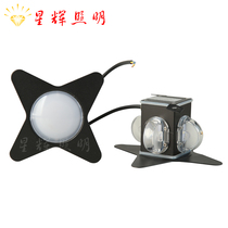 LED cross starlight light 5W15W outdoor waterproof wall lamp Hotel building colorful color-changing decorative beam point light source