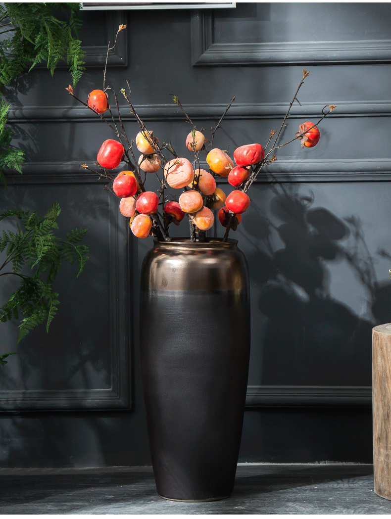 Large vases, I and contracted Nordic European ikebana furnishing articles villa living room window of jingdezhen ceramic flowers