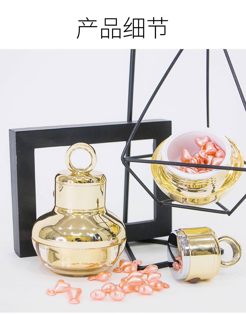Serum Caviar Capsule Oligopeptide Liquid Firming Anti-Wrinkle Shrinking Pore Moisturising Facial Serum tinh chất dưỡng ẩm