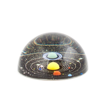 American Kikkerland Planet Town Paper Solar System Desktop Swing Piece Starry Sky Cosmic Glass Adornment
