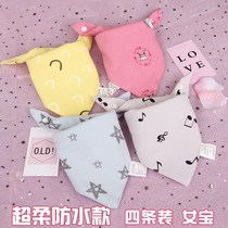 Spring and autumn baby saliva towel Jin baby waterproof cotton triangle towel Boy girl super soft bib Baby bib