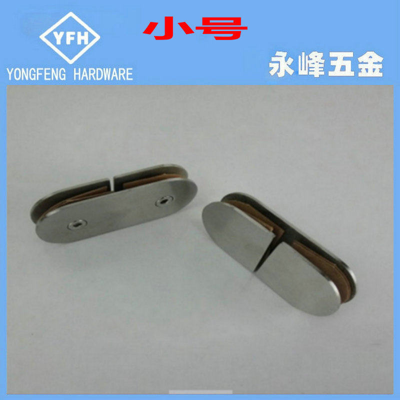 Manufacturers semicircle 180 degrees bilateral fixed clip stainless steel glass clip glass connector partition code straight clip accessories