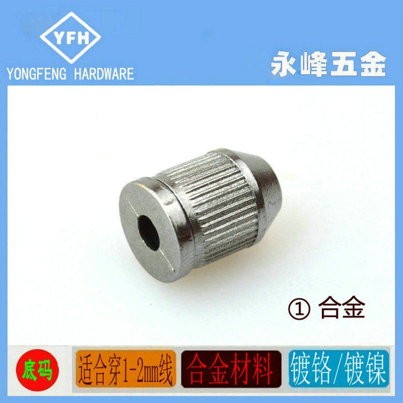 Manufacturers direct selling mall supermarket exhibits pure copper glass chandeliers billboard hook clamp steel wire rope hanging accessories