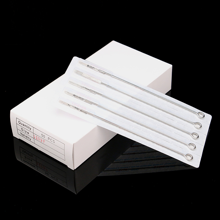 Hình xăm thông thường Kim kim phẳng Kim đơn thẳng Kim kích thước F4-15 Tùy chọn Thiết bị hình xăm Trang điểm Công cụ làm đẹp - Các công cụ làm đẹp khác bộ cọ vacosi