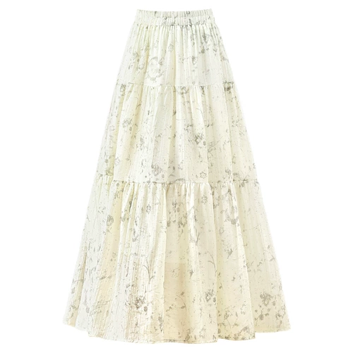 Шифоновая летняя юбка, тонкая мини-юбка, А-силуэт