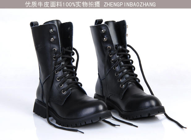 Xu hướng Người Anh gió vài xe máy boots da Hàn Quốc phiên bản của Martin khởi động khởi động quân sự của nam giới mùa hè da xe gắn máy khởi động