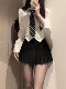 Waist JK uniform suit autumn college style hot girl pure desire wind long-sleeved shirt female slim white shirt top