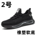 Labor protection shoes for men, lightweight, soft-soled, summer breathable, anti-odor, anti-smash, anti-puncture, old protection with steel plate work insulation 