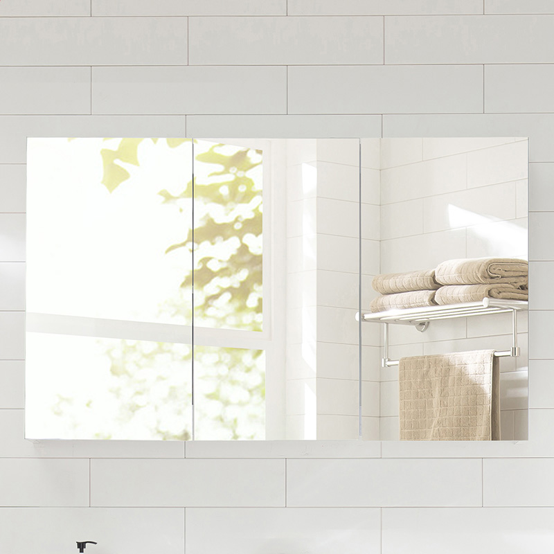 Bathroom mirror cabinet separate powder room mirror with shelf storage mirror front cabinet storage integrated cabinet separate wall hanging