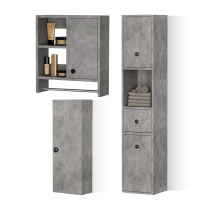 Bathroom side cabinet left partition side cabinet toilet narrow cabinet toilet storage rack hanging cabinet wall type