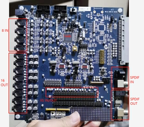 Simulation 8 into 16 out of DSP board ADAU1446 development board plus SPDIF input output