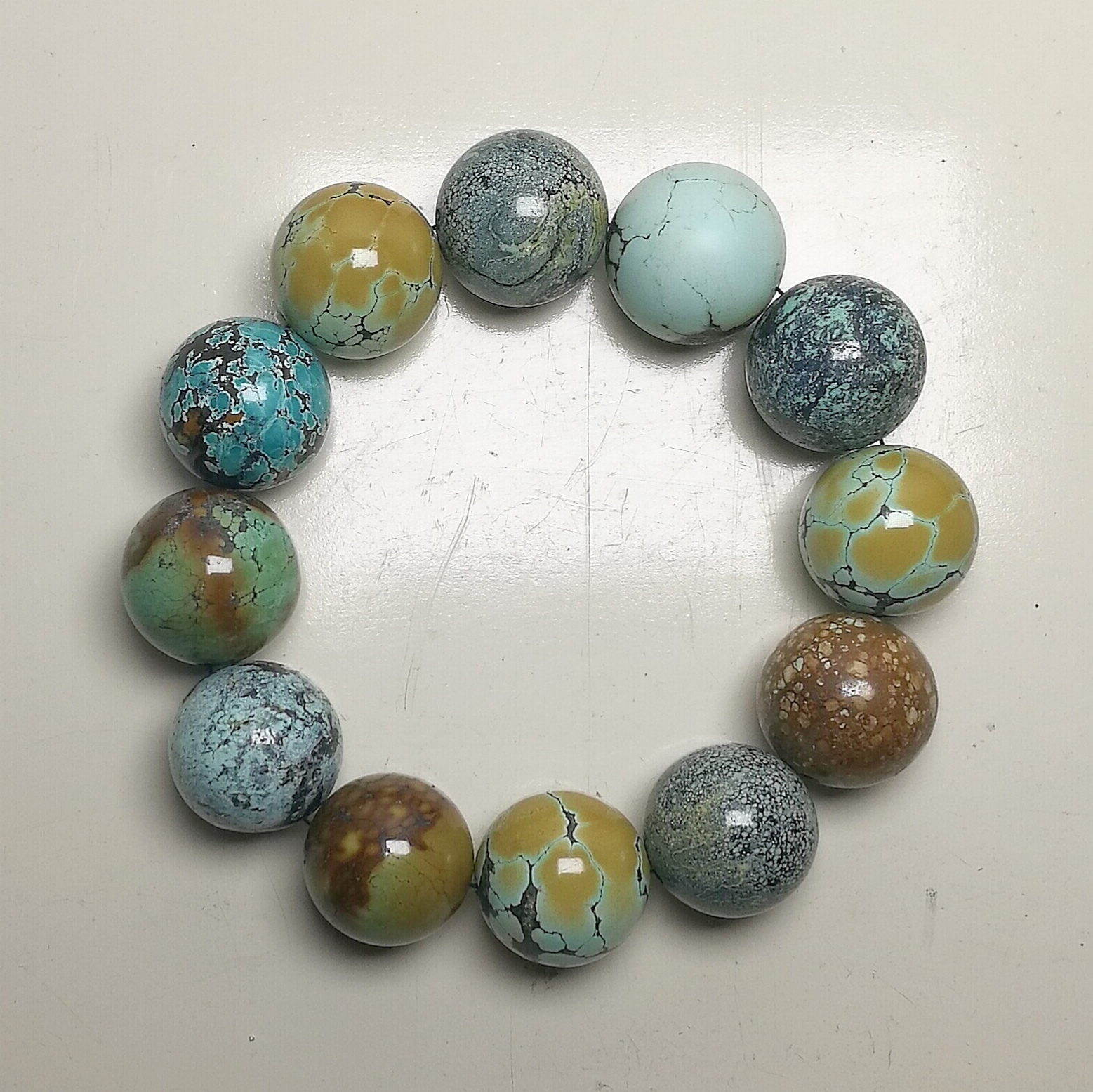 Hubei Zhushan Bi Indigo raw mine turquoise live room material selection bargaining support customization