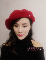 French local purchase Laulhere Subra pure wool French wide-brim beret Hunter hat French multi-color