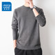 KZ Jeans West spring and autumn half turtleneck pullover bottoming shirt men's solid color knitted warm inner modal top
