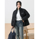 KF JeansWest женская теплая хлопковая куртка с воротником-стойкой, осень-зима 2025, новый продукт, модная женская простая хлопковая куртка