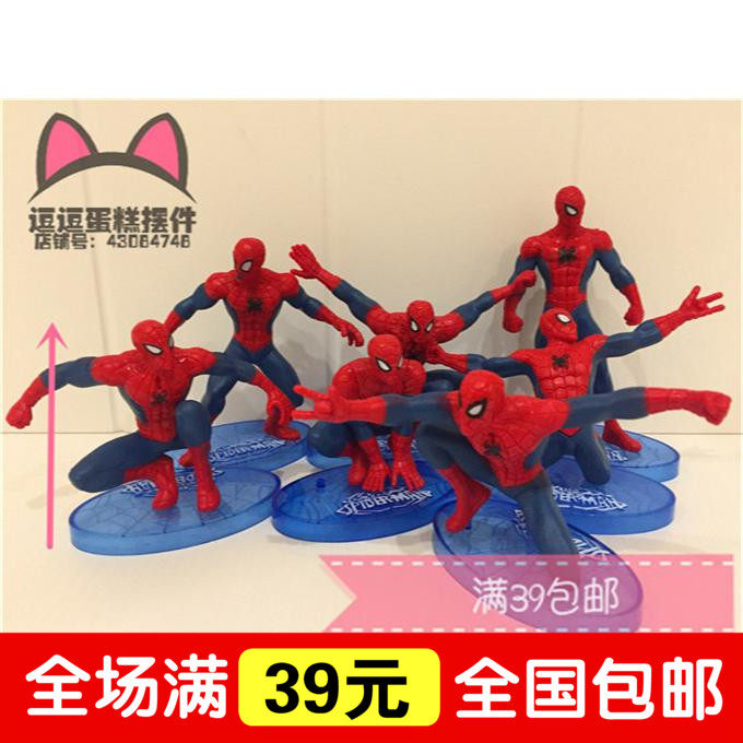 Cake Decoration Parts Spider - Man Doll Accessories Decoration Toy Doll Baking Model 39