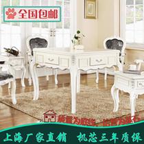 Queen Anne electric automatic mahjong machine European solid wood home mahjong table dual-purpose silent four-port Machine