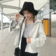 Mùa xuân và thu 2018 phiên bản Hàn Quốc mới của áo bf hoang dã đơn giản dành cho nữ.