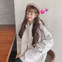 Áo len phổ biến 2018 nữ mùa thu đông mới Hàn Quốc bf áo khoác lửng hoang dã dài tay cho học sinh áo dạ hàn quốc
