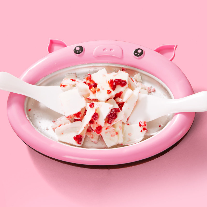 Fried yogurt machine household fried ice machine diy children's homemade small mini fried ice cream machine free plug-in fried ice tray