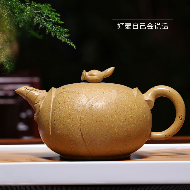 Mingyuan tea pot are it for yixing famous pure manual authentic undressed ore section of the muddy lotus root pot of kung fu tea tea set