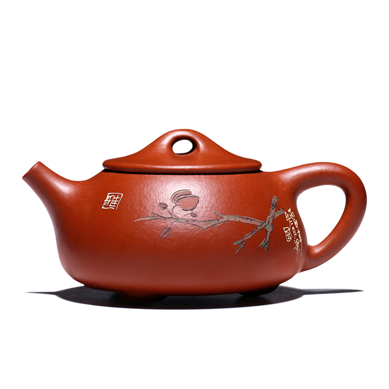 Mingyuan tea pot of yixing are it by pure manual dahongpao JingZhou stone gourd ladle pot of kung fu tea pot