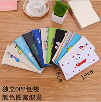 Бордовый мультяшный пенал, 6 шт