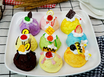 Simulation ice cream ball ice cream ball fake snowball multiple styles to choose ice cream model props shooting decoration