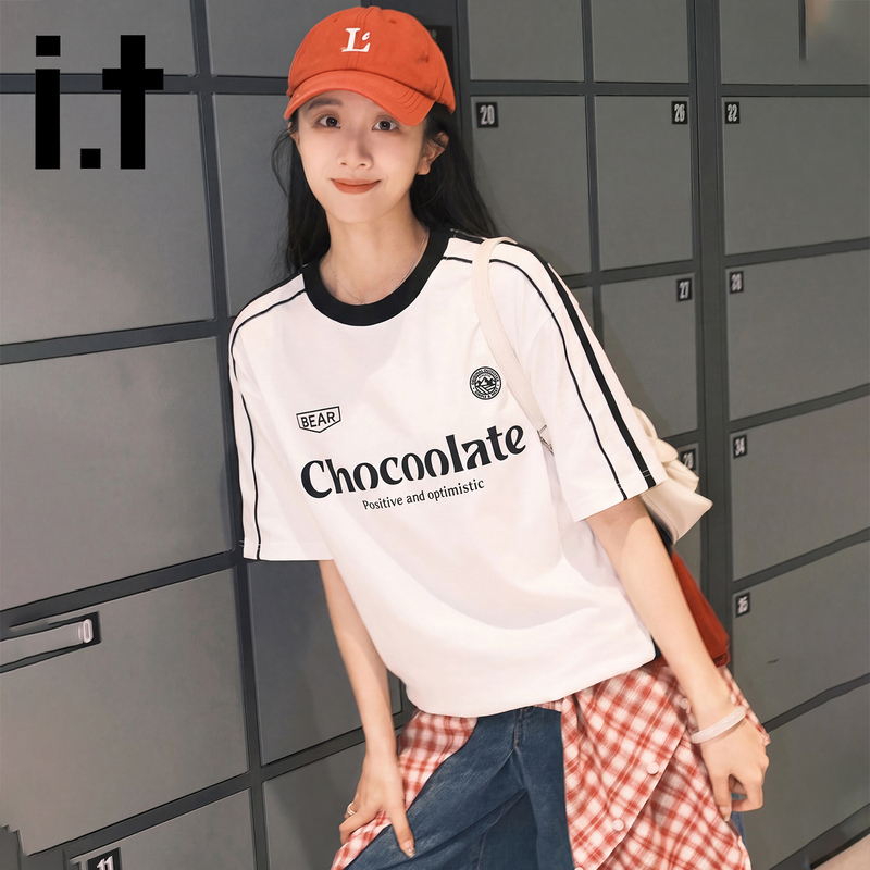 It:Chocoolate American Retro Short-Sleeve T-Shirt for Men and Women, Trendy Brand, Summer 2026, Versatile Couple's T-Shirt Top It:Chocoolate American Retro Short-Sleeve T-Shirt for Men and Women, Trendy Brand, Summer 2026, Versatile Couple's T-Shirt Top