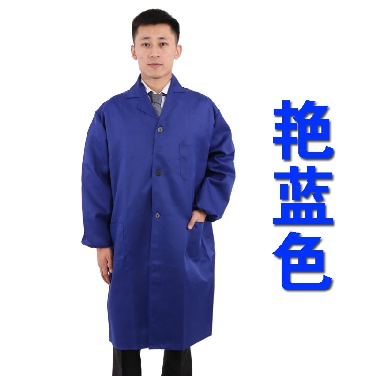 Màu xanh phù hợp với bụi áo workclothes áo xanh bảo hộ lao nghiệm quần áo dài tay mặc chịu mài mòn bìa bẩn người đàn ông