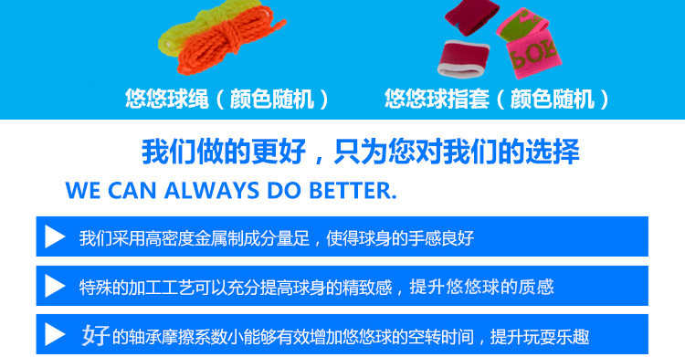 Đồ chơi trẻ em mới Yo-Yo kim loại kháng đấu vật Yo-Yo bé trai và bé gái giải đố sáng tạo đồ chơi bóng yoyo thế giới đồ chơi