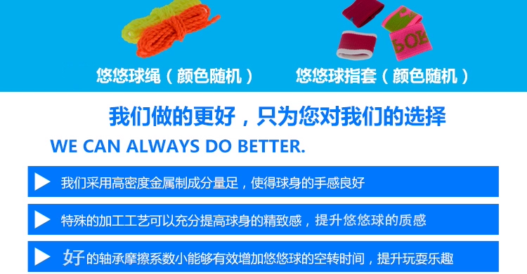 Đồ chơi trẻ em mới Yo-Yo kim loại kháng đấu vật Yo-Yo bé trai và bé gái giải đố sáng tạo đồ chơi bóng yoyo đồ chơi thiếu nhi