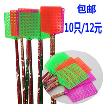 10 fly swatters do not rotten plastic thickened home restaurants kill mosquitoes and fly swatter lengthy soft plastic