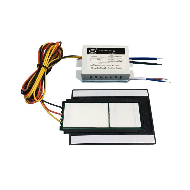 Bathroom mirror touch sensor switch Mirror LED accessories 220V double color light translucent touch switch