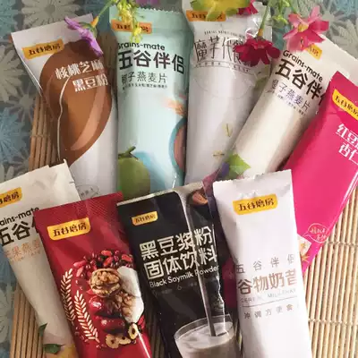 Five-grain mill mango companion breakfast food oatmeal high-fiber Yam colorful gift box konjac substitute meal powder