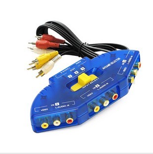 Audio - Video Switch AV Switch AV Distributor (send AV Line one) Triple - in AV Sharer