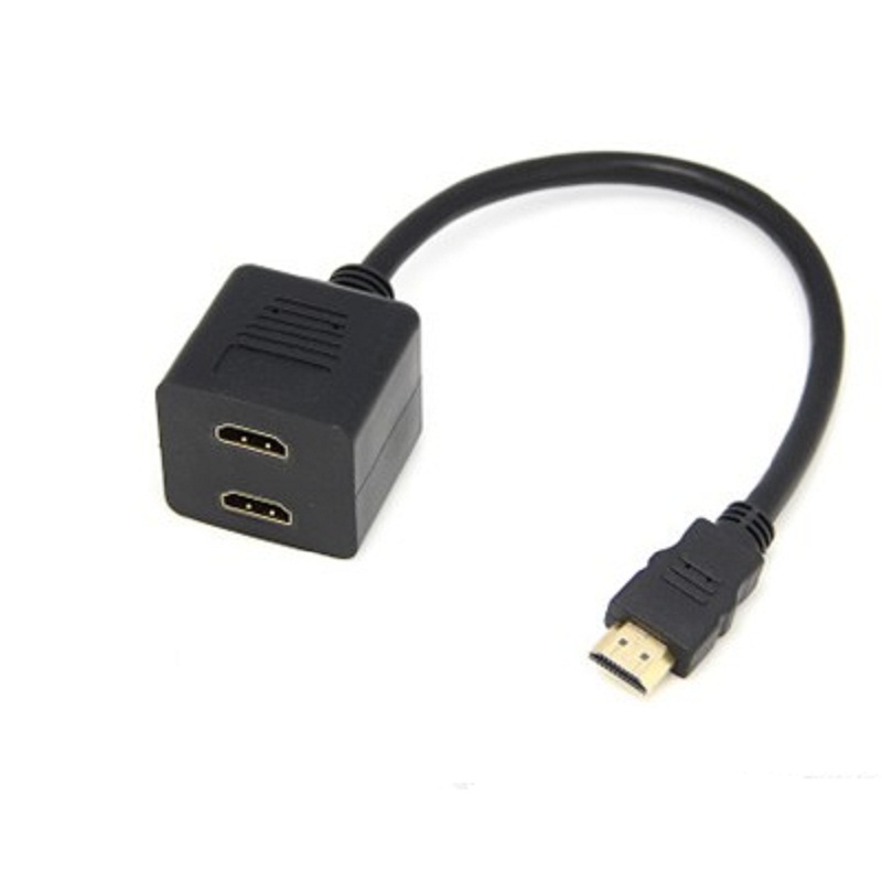 HDMI 10% two high picture quality line one drag two computer connected TV line HDMI One-to-two conversion line