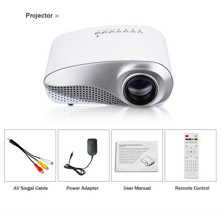 Máy chiếu mini RD802 Máy chiếu mini gia đình mini mini máy chiếu di động thông minh điện thoại di động - Máy chiếu