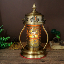 Jufu lamp holder candle lamp holder windproof and waterproof butter lamp holder for Buddha lamp long lamp Lotus lamp holder for Buddha