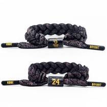 Bracelet new letter White KB adjustable KB hand rope mens ball custom sports luminous basketball bracelet silicone