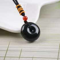 Xinjiang Hetian Jade Jade safe buckle pendant mens and womens seed material safe buckle jade pendant mens Jade padded Jade Stone