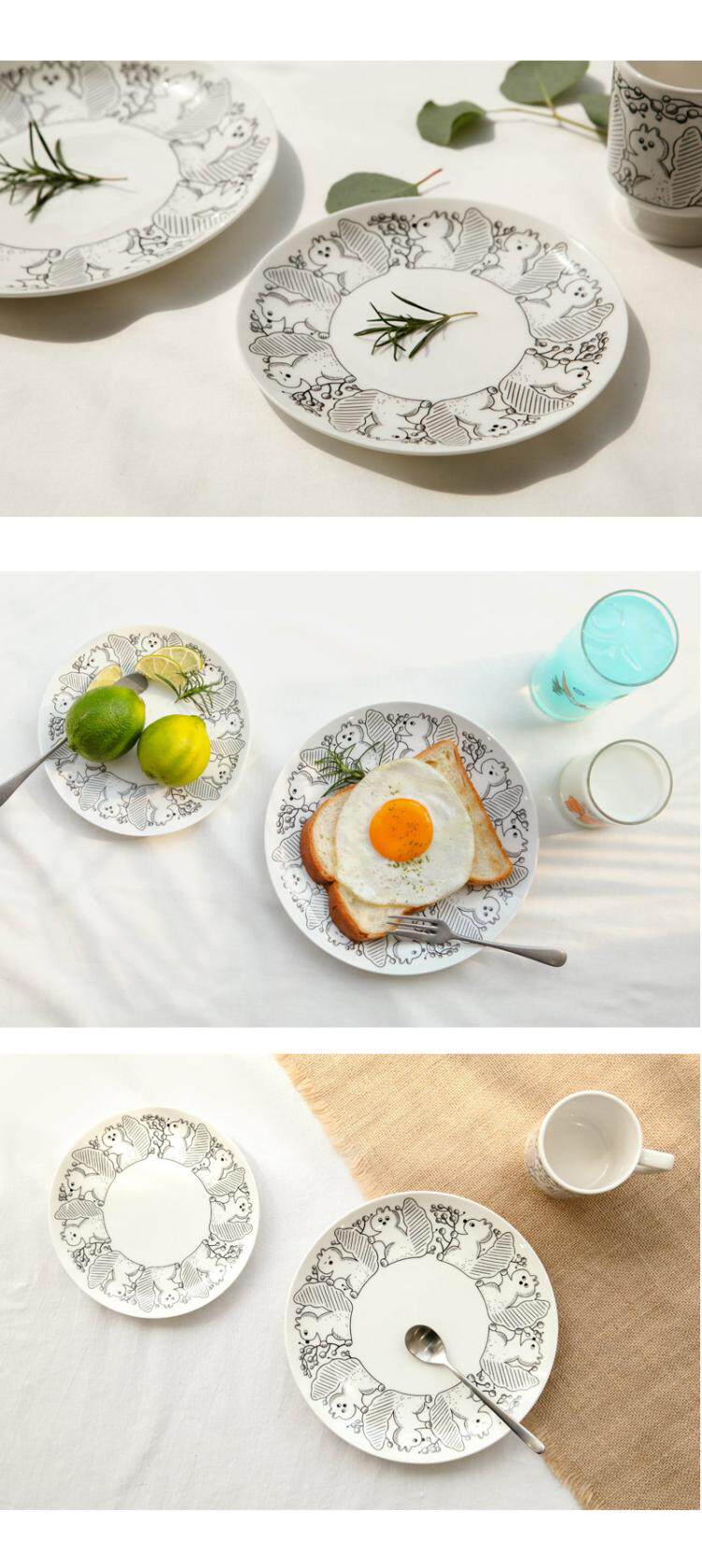 Endless stars корея Ins ниша кружка белка иллюстрация ретро ходули кофе блюдо установите 