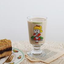 Korean ins cute girl heart glass cup tremble sound same goblet fruit juice Cup Breakfast Milk Cup