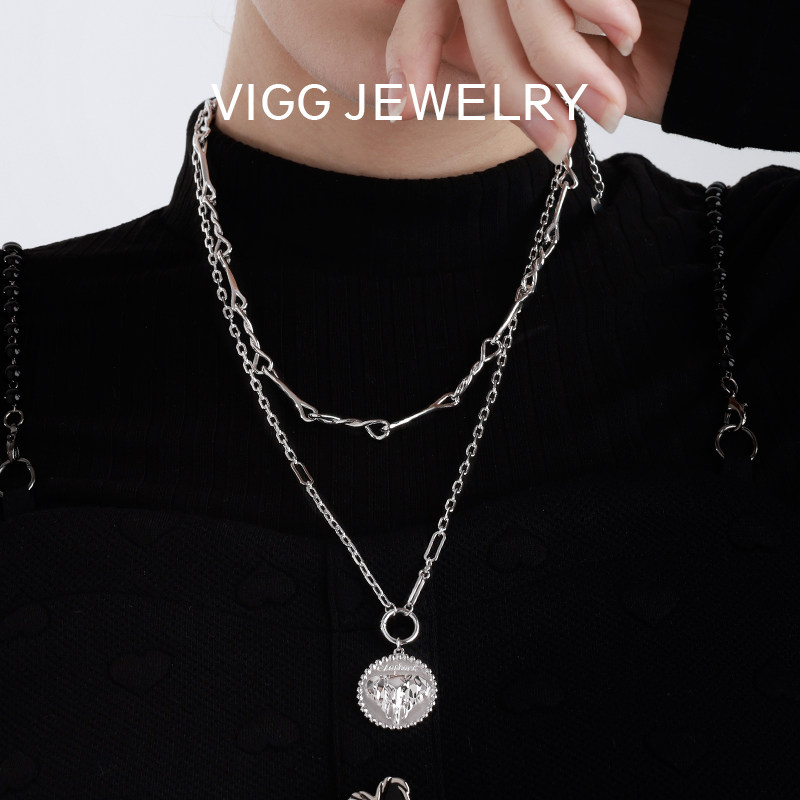 VIGG auspicious elephant necklace female 2022 new niche design high-end sweater chain ins tide hundred matching accessories