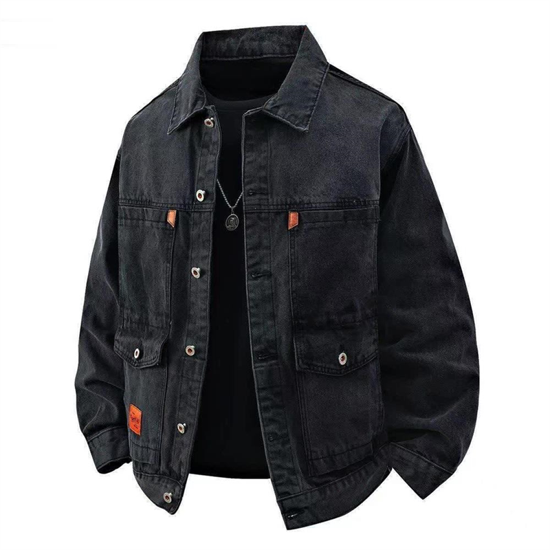 High-End Wear-Resistant Denim Shirt Men's Jacket 2025 New Winter Men's Clothing Large Size Men's Casual Jacket Spring and Autumn Style