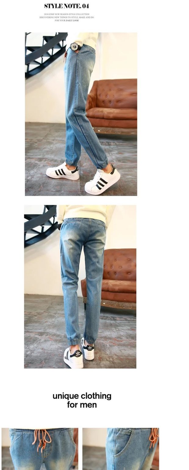 Quần legging mùa đông và quần jeans nhung nam cộng với phân bón quần harem XL phiên bản Hàn Quốc của quần lửng quần đùi