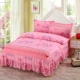 Một gia đình bốn chăn giường bedspread váy mùa thu và mùa đông dày lanh váy 1.5m1.8m2.0 mét bộ chăn - Bộ đồ giường bốn mảnh